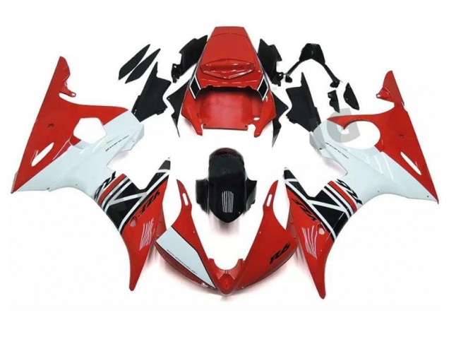 ABS Kit Carenatura R6 2003-2005 - Rosso Bianco Nero