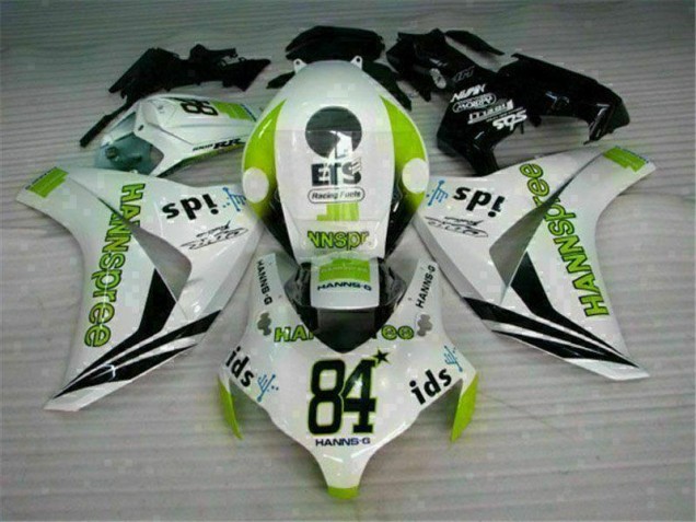 Carene CBR 1000 RR 2008-2011 - Bianco Verde Hannspree 84