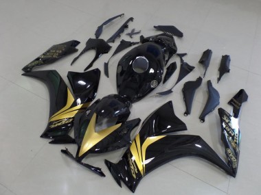 Carene CBR 1000 RR 2012-2016 - Lucido Nero Oro Adesivo