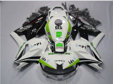 Carene CBR 600 RR 2013-2021 - Bianco Verde Hannspree ETS