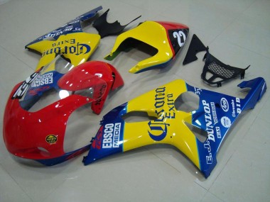 Carene GSXR 1000 K1 2000-2002 - Rosso Giallo Blu Corona Corsa