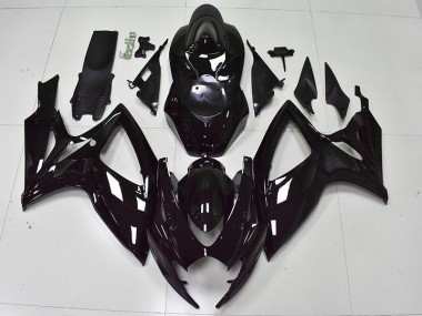 Carene GSXR 600 / 750 K6 2006-2007 - Lucido Nero