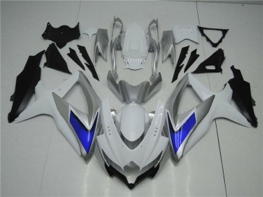 Carene GSXR 600 / 750 K8 2008-2010 - Bianco Argento Blu