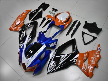 Carene GSXR 600 / 750 K8 2008-2010 - Blu Arancia