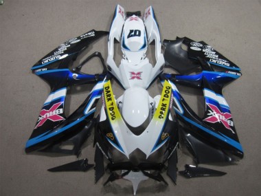 Carene GSXR 600 K8 2008-2010 - Bianco Dark Dog 07