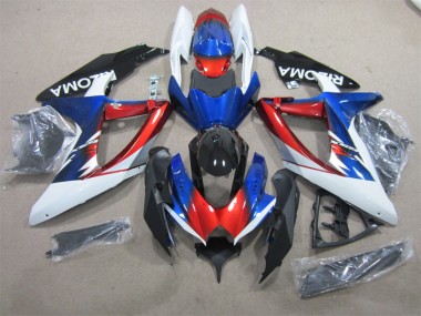 Carene GSXR 600 K8 2008-2010 - Blu Rosso Bianco