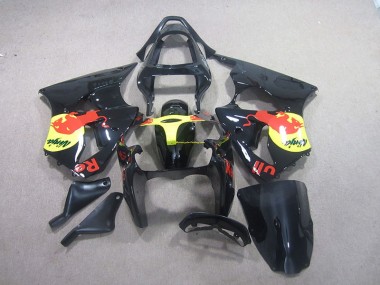 Carene ZX6R 2000-2002 - Nero Giallo Red Bull Ninja