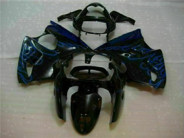 Carene ZX6R 2000-2002 - Nero con Blu Fiamma