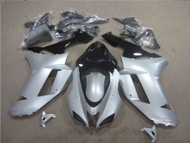 Carene ZX6R 2007-2008 - Argento Nero