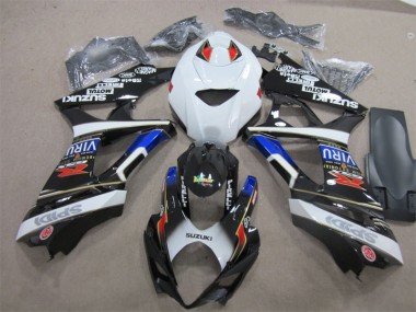 Kit Carenatura Iniezione GSXR 1000 K7 2007-2008 - Nero Bianco Blu