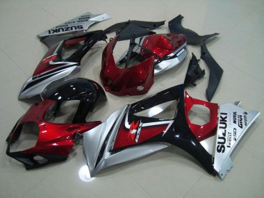 Kits Carenatura Completa GSXR 1000 K7 2007-2008 - Rosso Nero Argento